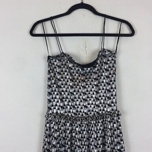 Zara Black & Silver metallic shimmering Mini Dress - Picture 5 of 7